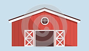 Farm building element vector concept