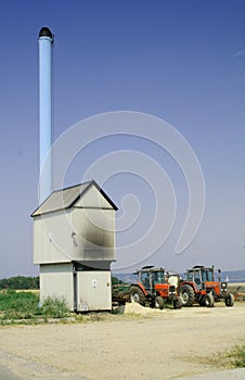 Farm building incinerator