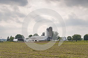 Farm and buildings in intercourse pennsylvania