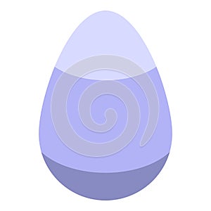 Farm chicken egg icon, isometric style