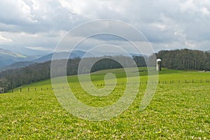 Farm on Cloudy Day