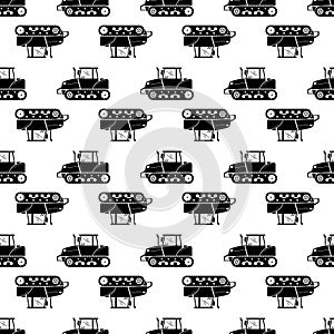 Farm crawler pattern seamless vector