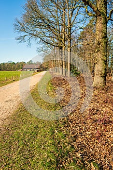 Farm at the end of a country road