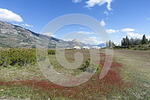 The Farm of Estancia Cristina in Los Glaciares National Park. Patagonia, Argentina