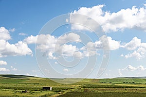 Farm fields as background in Trapani, Sicily, Italy