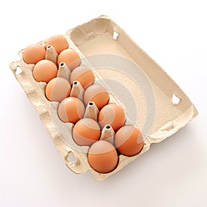 Farm fresh brown eggs