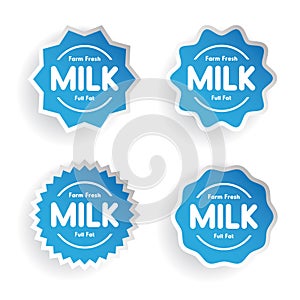 Farm fresh Milk - Full fat label set