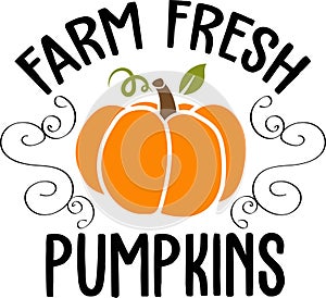 Farm Fresh Pumpkins. Thanksgiving day. Thankful phrases