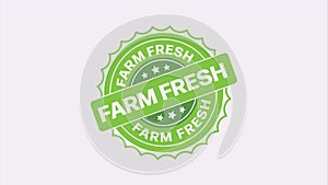 Farm fresh stamp. Farm fresh round grunge sign