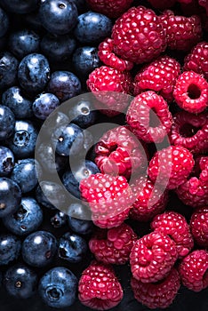 Farm fresh summer berry fruits background