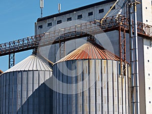 Farm grain silo