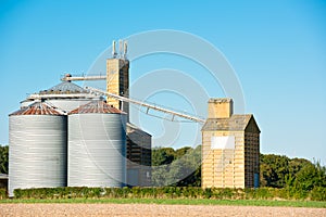 Farm grain silos for agriculture