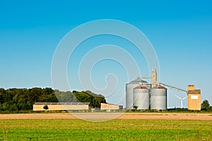 Farm grain silos for agriculture