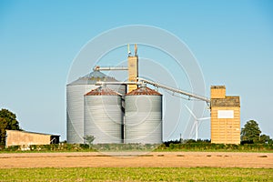 Farm grain silos for agriculture