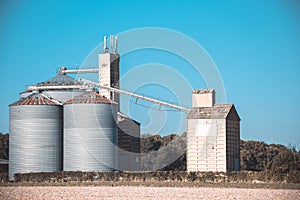 Farm grain silos for agriculture