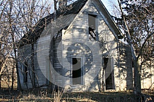 Farm Homes left Empty