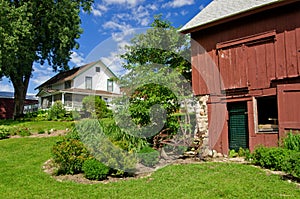 Farm house, barn