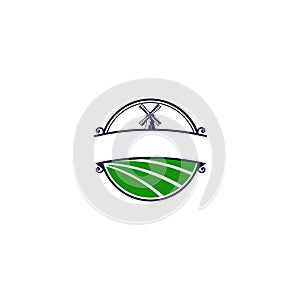 Farm House concept logo, Isolated on white background