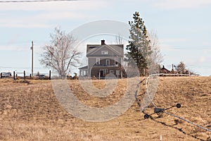 Farm house on a hill