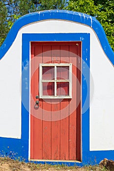 Farm house main door in Porto Covo photo