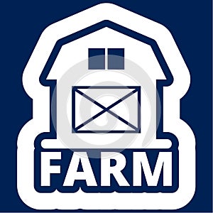 Farm House vector logo