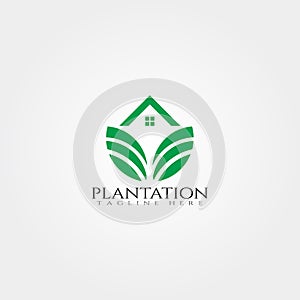 Farm icon template,creative vector logo design,plantation emblem,illustration element