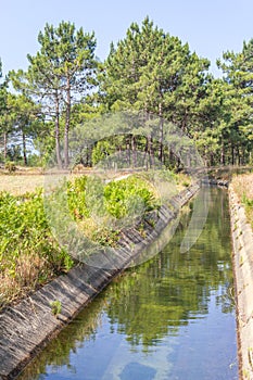 Farm Irrigation channel in Odeceixe