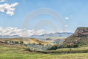 Farm landscape between Fouriesburg and Clarens