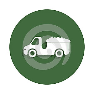 farm machine icon in badge style. One of Farm collection icon can be used for UI, UX photo
