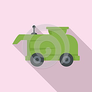 Farm machine icon, flat style