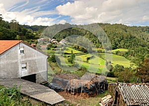 Farm in mountains of galicia photo