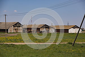 a farm on the outskirts of a village in Belarus