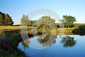 Farm pond in Nebraska