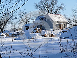 Farm in Quebec. Canada, north America.