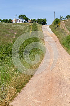 Farm road in Vale Seco, Santiago do Cacem