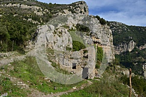 Farm Ruins As Seen Along the Path of Gods Hiking Trail