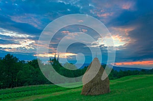 Farm Scene in Breb Maramures Romania