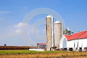 Farm and silos