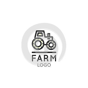 Farm Symbol, Country Concept, Tractor, Countryside Car