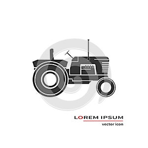 Farm tractor icon