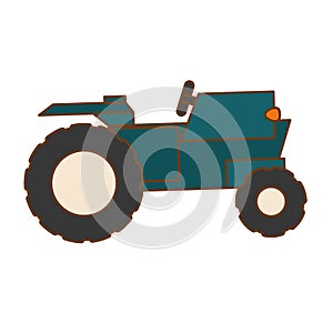 Farm tractor icon