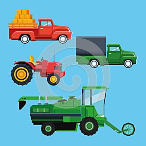 Farm tractors and vehicles