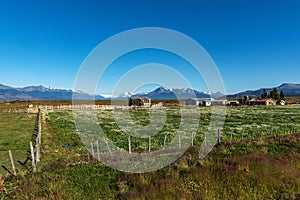 Farm on the Ultima Esperanza fjord, Puerto Natales, Chile photo