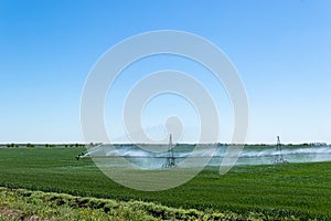 Farm water irrigation pivot system is aumtomatized farms