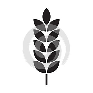 Farm wheat ears icon vector for graphic design, logo, website, social media, mobile app, UI illustration