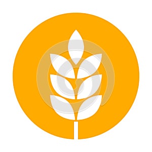 Farm wheat ears icon vector for graphic design, logo, website, social media, mobile app, UI illustration