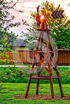 Farm Windmill at Dawn