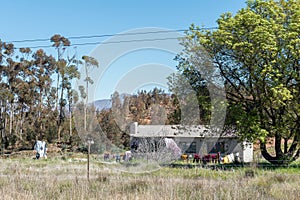 Farm worker house next to road R303 near Op Die Berg