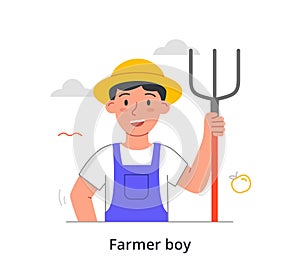 Farmer boy concept