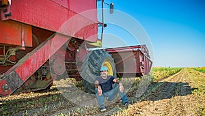 Farmer on a break